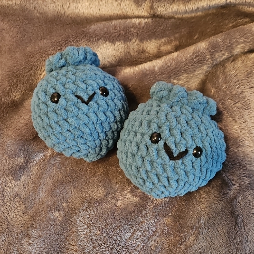 Crochet Blueberry Stuffed Toy